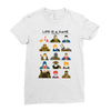 life is a game Ladies Fitted T-Shirt