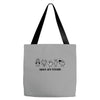 space are friends black Tote Bags
