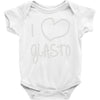 i love glasto (2) Baby Onesie