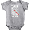 think outside the box Baby Bodysuit
