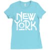 new york Ladies Fitted T-Shirt