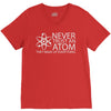 science tshirt never trust an atom V-Neck Tee