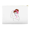 breast cancer girl power Accessory Pouches