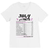 July Girl Facts Cancer V-Neck Tee