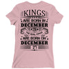 Real Kings Are Born On December 27 Ladies Fitted T-Shirt