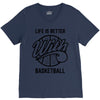 life is better with basketball V-Neck Tee