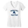 emerald hill track team Women's V-Neck T-Shirt