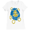 sad hedgehog Ladies Fitted T-Shirt