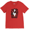 girl snake skull V-Neck Tee