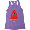 red blue shark Racerback Tank