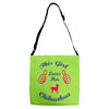 this girl love her chihuahua Adjustable Strap Totes
