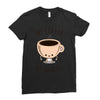 no coffee no workee Ladies Fitted T-Shirt