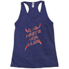 rad white and blue Racerback Tank