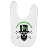 happy saint patrick day skull Baby Bibs