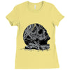 celtic skull Ladies Fitted T-Shirt