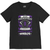Never Underestimate the Strength of a Pancreatic Cancer Warrior V-Neck Tee