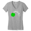 cider slave drinking west country apple scrumpy rough cyder Women's V-Neck T-Shirt