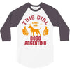 This Girl Loves Her Dogo Argentino 3/4 Sleeve Shirt