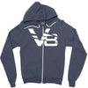 v8 motor sport sound drag race tuning hotrod route 66 turbo big Zipper Hoodie