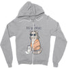 the big meowski Zipper Hoodie