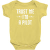 trust me i'm a pilot aviation Baby Onesie