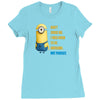 despicable me awesome perfect minio Ladies Fitted T-Shirt