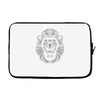 lion face lines Laptop sleeve