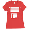 floppy disk Ladies Fitted T-Shirt