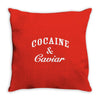 cocaine and caviar   mens hoodie cocain Throw Pillow
