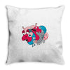 rhino splat Throw Pillow