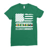 celebrate diversity - funny beer drinking Ladies Fitted T-Shirt