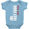 big fan of fast food Baby Bodysuit
