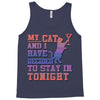 my cat and i stay in tonight Tank Top