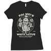 white lotus Ladies Fitted T-Shirt