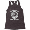 halloween my labrador rides shotgun Racerback Tank