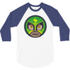 lucha libre   green 3/4 Sleeve Shirt