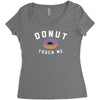 donut touch me funny Women's Triblend Scoop T-shirt