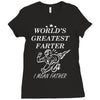world's greatest farter i mean father Ladies Fitted T-Shirt