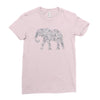 elephant filled pattern cool Ladies Fitted T-Shirt