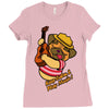 keep calm and play music Ladies Fitted T-Shirt