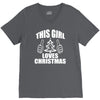 this girl loves christmas V-Neck Tee