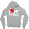 i love my boyfriend Zipper Hoodie