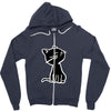 cat2 Zipper Hoodie