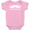 hey moustache! Baby Onesie