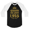 queens are born in 1955 3/4 Sleeve Shirt