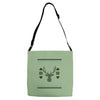 ugly deer christmas Adjustable Strap Totes