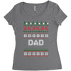 ugly christmas dad Women's Triblend Scoop T-shirt