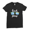 Beach Please Ladies Fitted T-Shirt