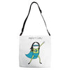 anxiety girl Adjustable Strap Totes