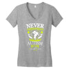 THE POWER OF AN AUTISM MOM Women's V-Neck T-Shirt
